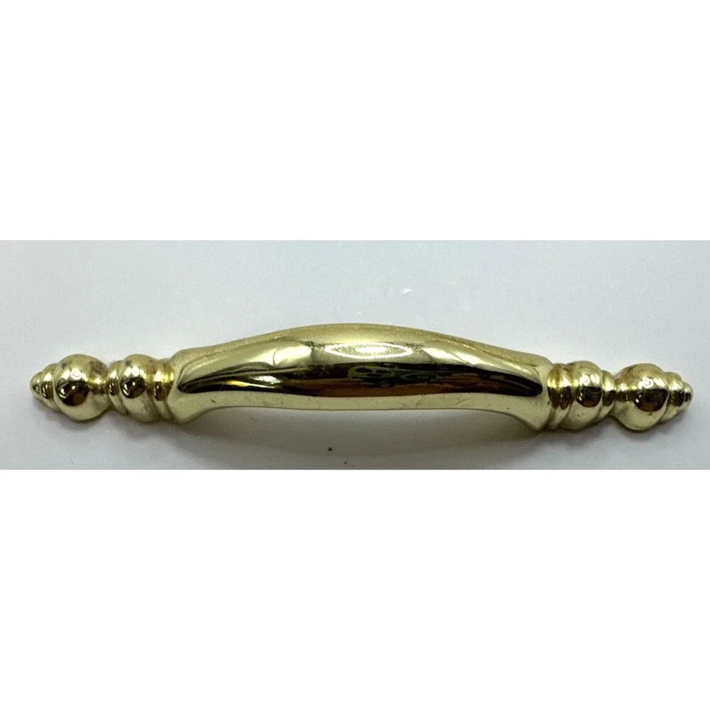 Vtg. KBC1 Lot Of 10 Brass Spoon Foot Cabinet Drawer Pulls Handles 43863